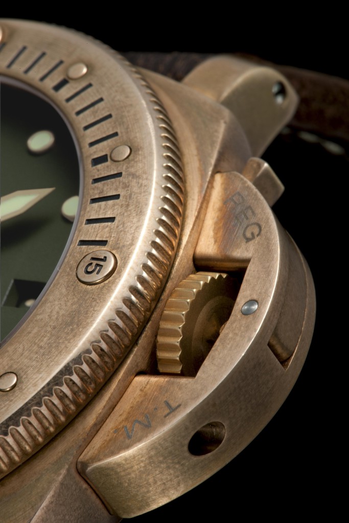 Luminor Submersible 1950 3 Days Automatic Bronzo - 47mm, PAM00382, P.9000 Movement, bronze and titanium, green dial, calf strap
