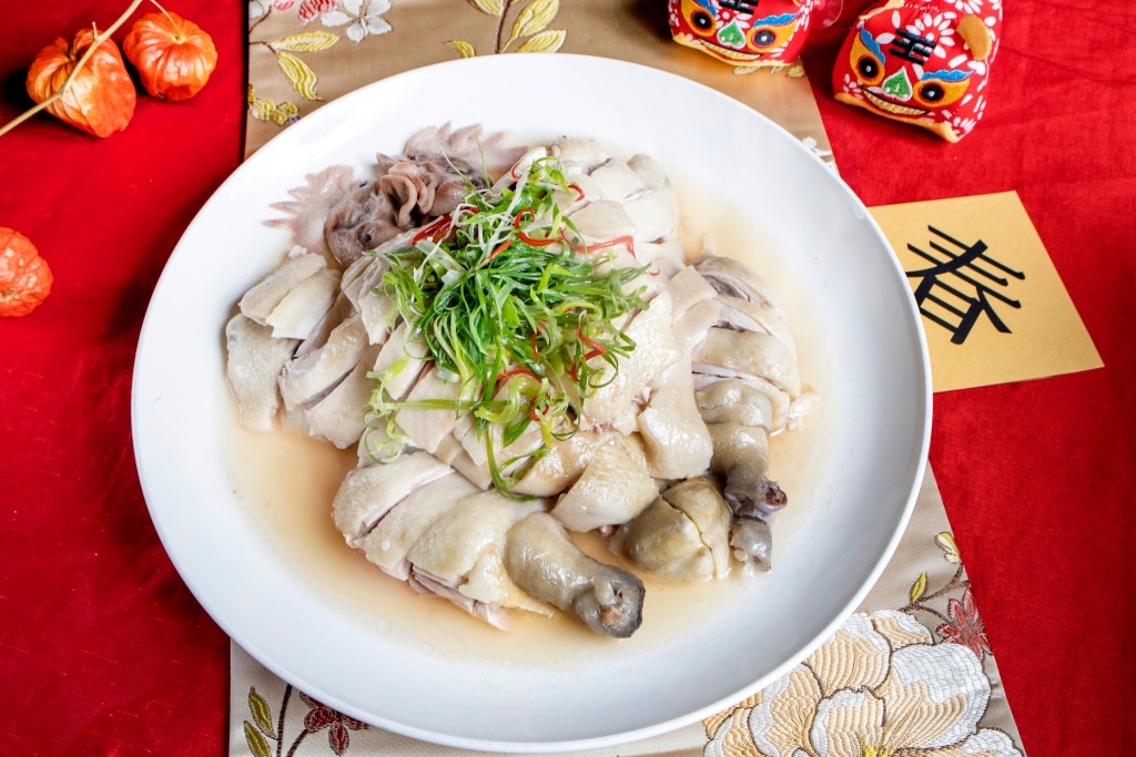 蔥油白斬雞